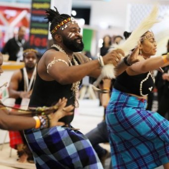a man performing at the wtm london event