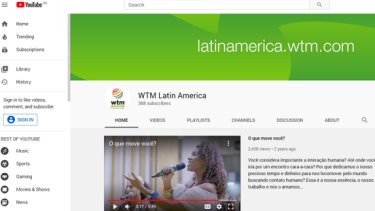 WTM Latin America YouTube channel website